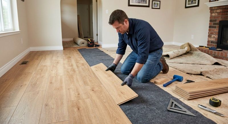 Laminate Floor Remodeling in Marshfield, MA