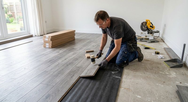 Laminate Floor Replacement in Milton, MA