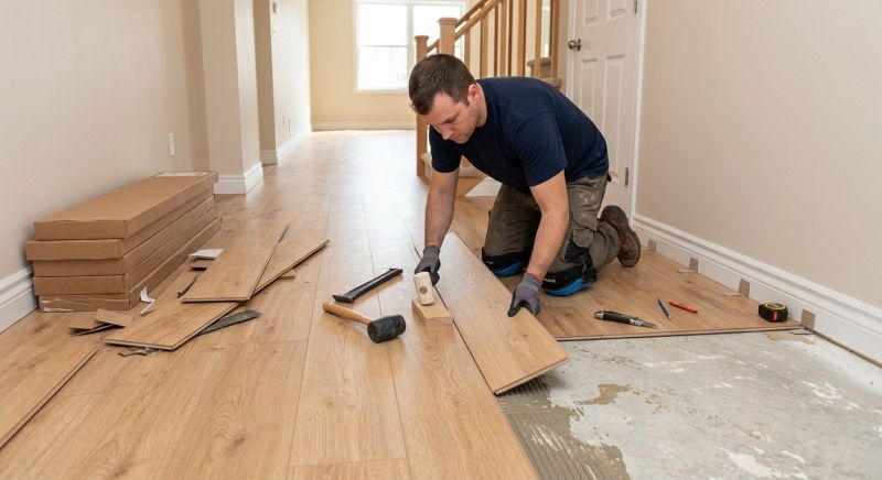 Laminate Floor Replacement in Norwell, MA