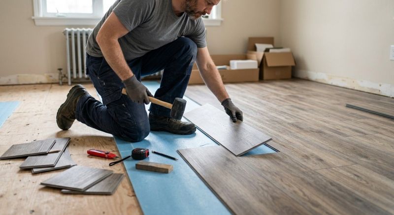 Linoleum Floor Installation in Brighton, MA