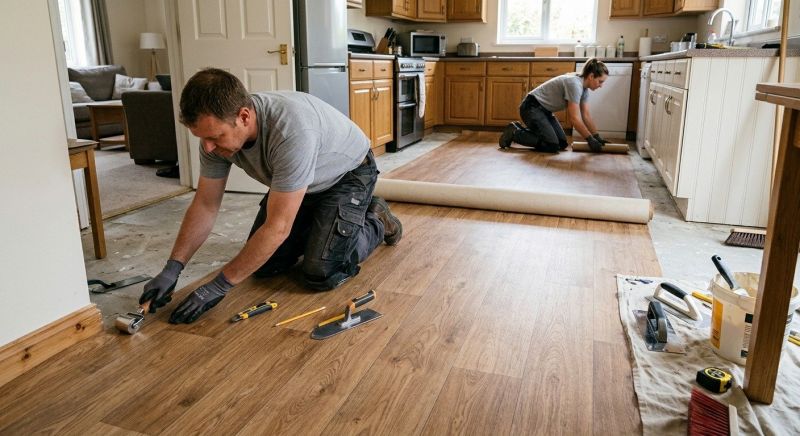 Linoleum Floor Installation in Marshfield, MA