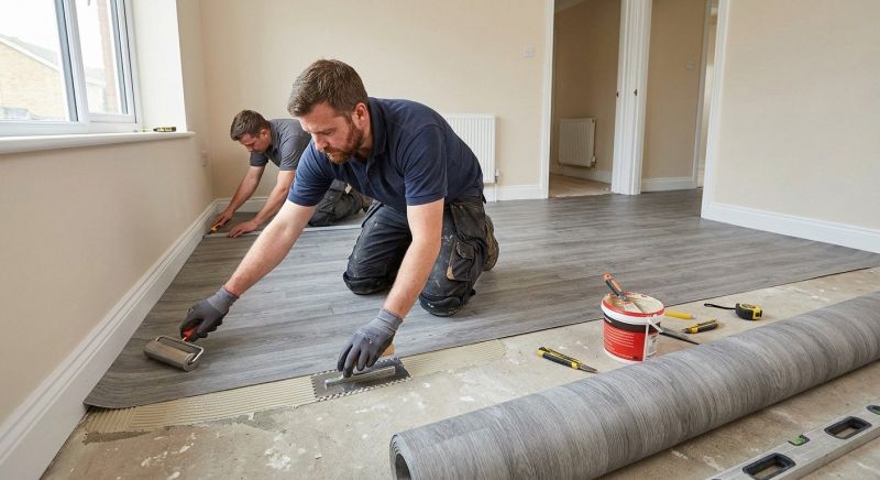 Sheet Linoleum Installation in Bristol County, MA