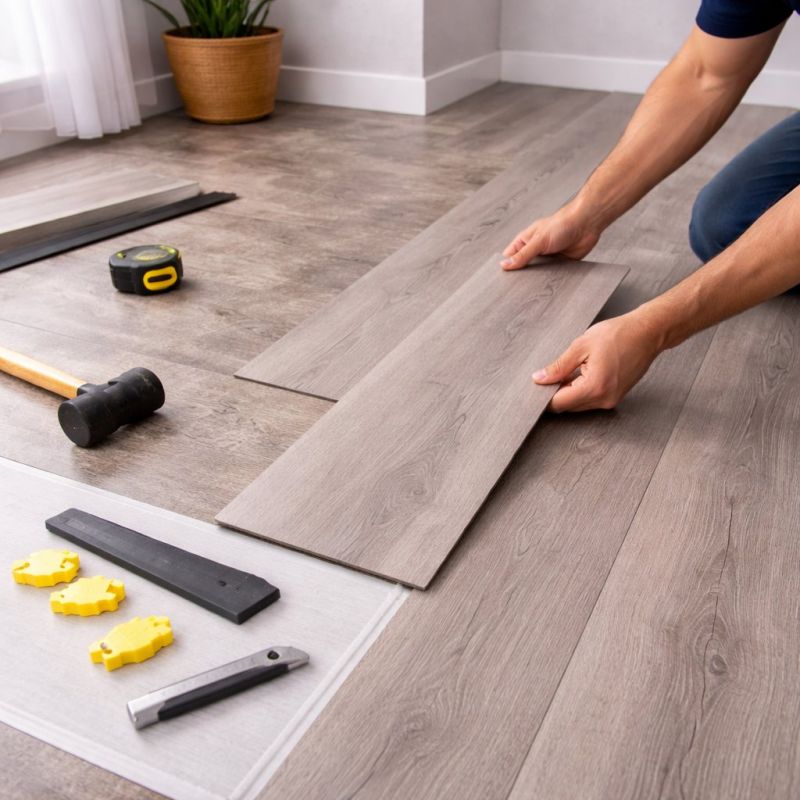 Luxury Vinyl Tile Installation in Hanover, MA