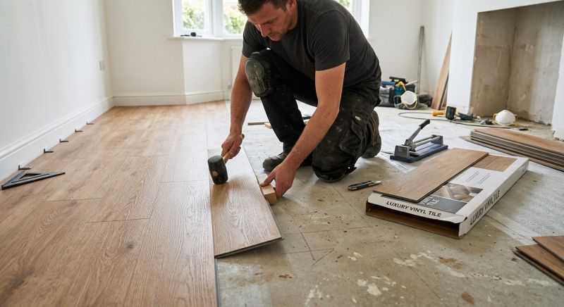 Luxury Vinyl Tile Installation in Milton, MA